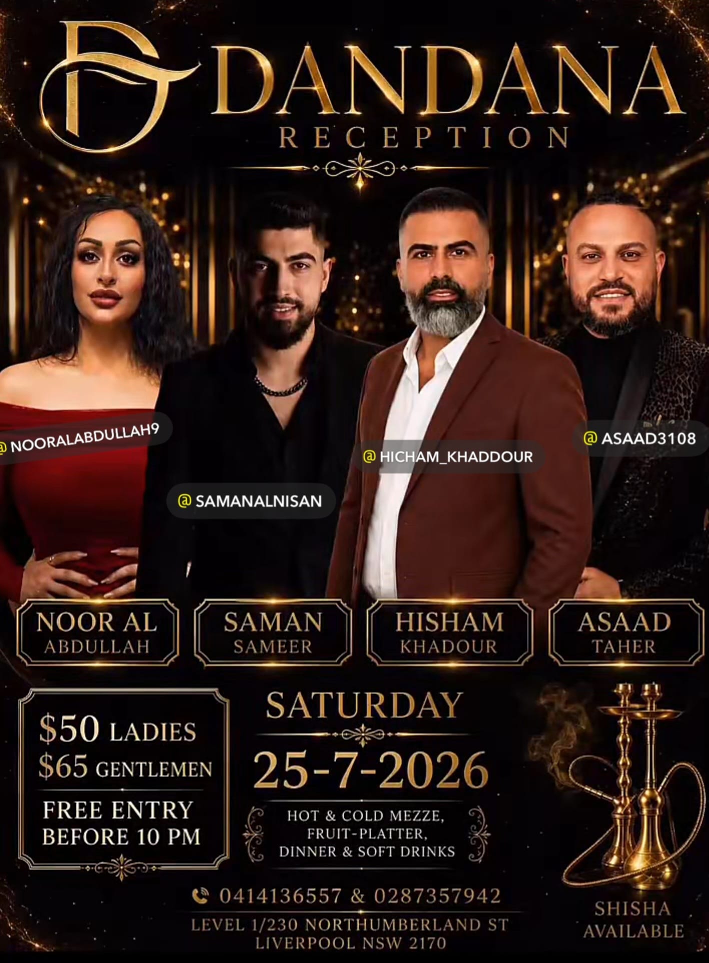 Dandana Saturday event poster